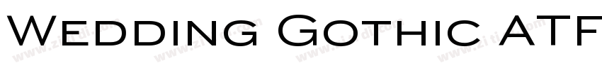 Wedding Gothic ATF M字体转换